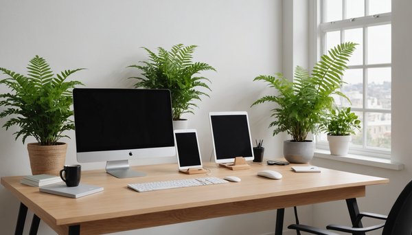 Créer un Espace de Travail Épuré : Astuces pour un Setup de Bureau Minimaliste Alliant Technologie et Matières Naturelles